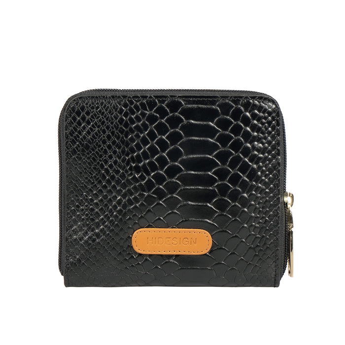 Ee Jupiter W3-M Black Leather Zip Around Wallet