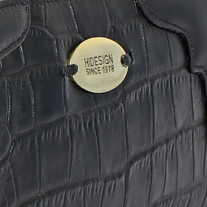 Ee Karolina W2-M Black Leather Zip Around Wallet
