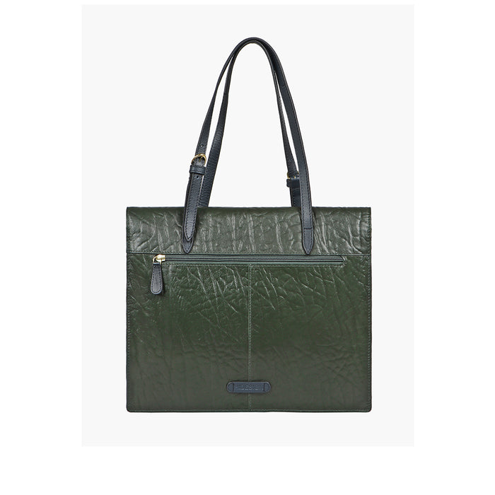 Ee Kathryn 02 Green Leather Laptop Bag