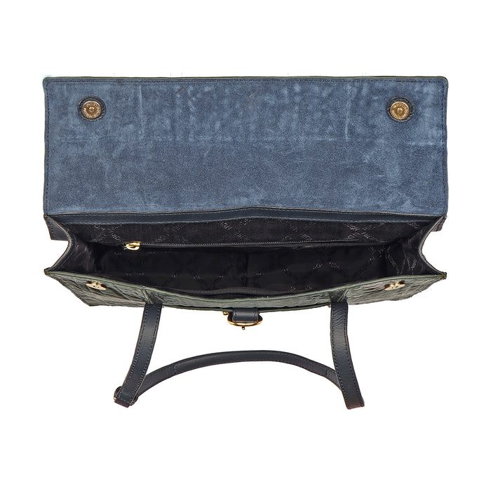 Ee Kathryn 02 Green Leather Laptop Bag
