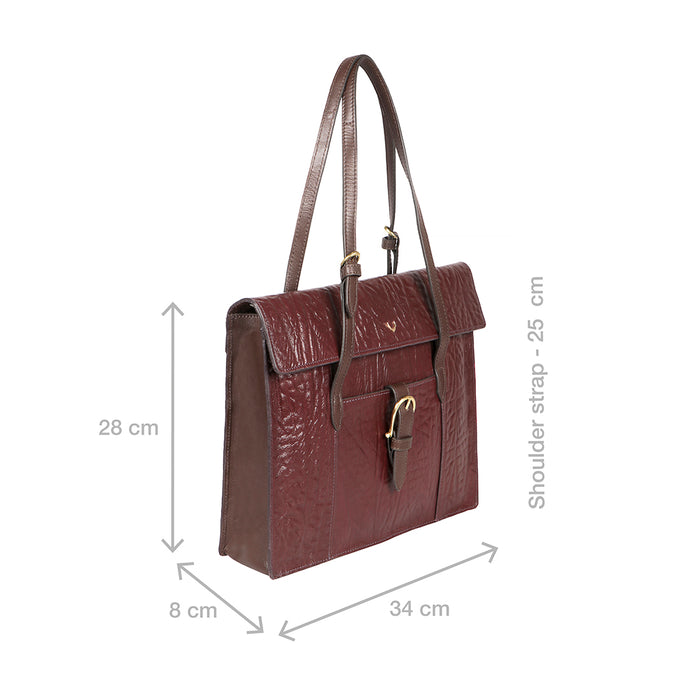 Ee Kathryn 02 Violet Leather Laptop Bag
