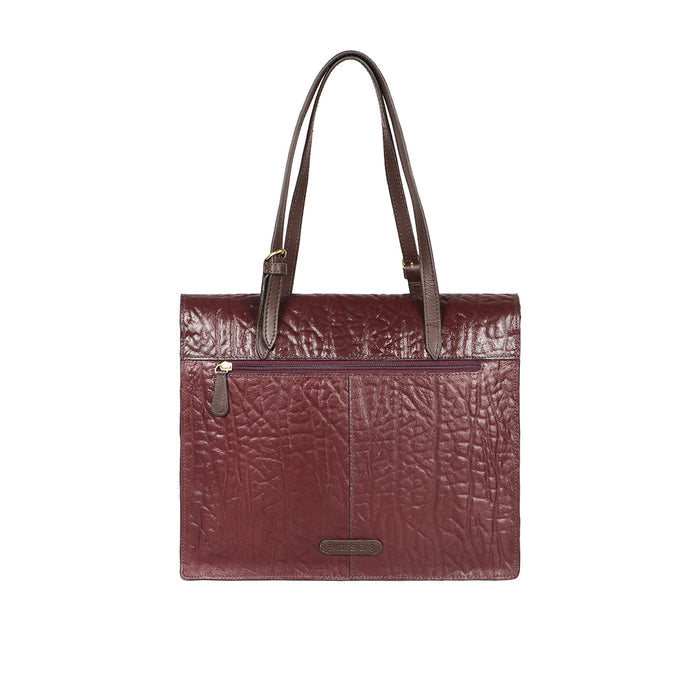 Ee Kathryn 02 Violet Leather Laptop Bag