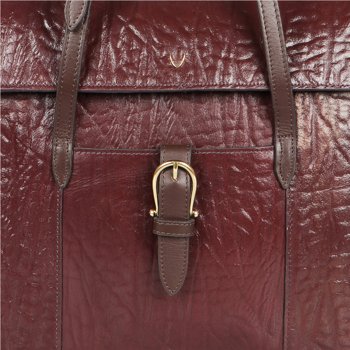 Ee Kathryn 02 Violet Leather Laptop Bag