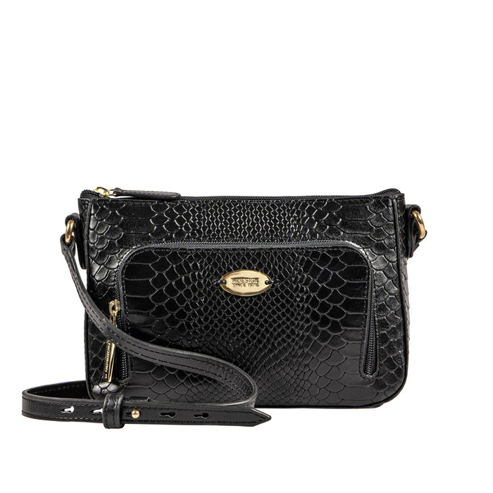 Ee Katniss 01 Black Leather Sling Bag