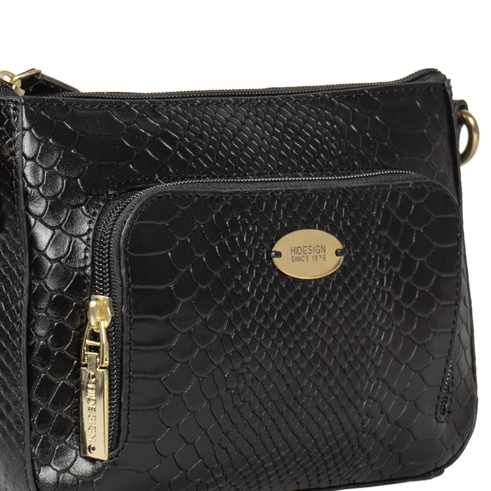 Ee Katniss 01 Black Leather Sling Bag