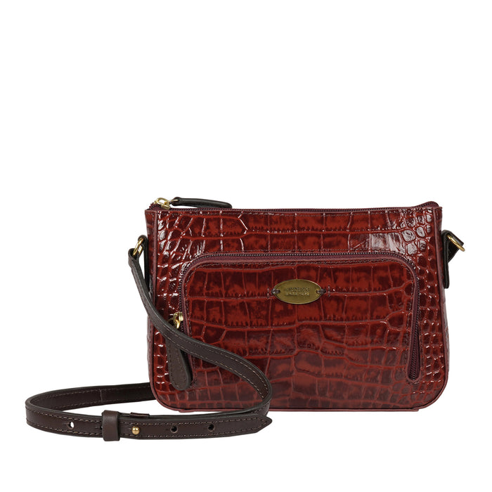 Ee Katniss 01 Red Leather Sling Bag