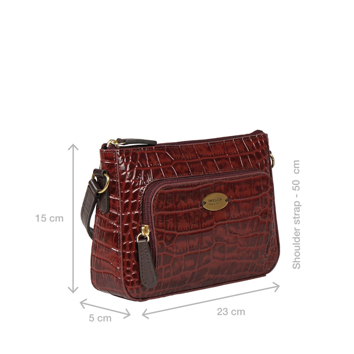 Ee Katniss 01 Red Leather Sling Bag