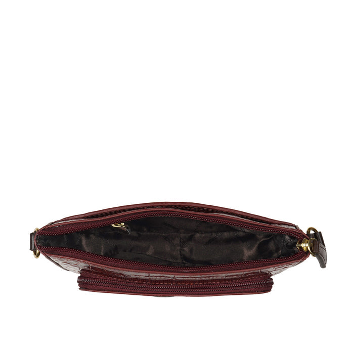Ee Katniss 01 Red Leather Sling Bag