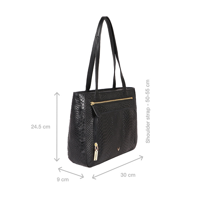 Ee Katniss 02 Black Leather Shoulder Bag