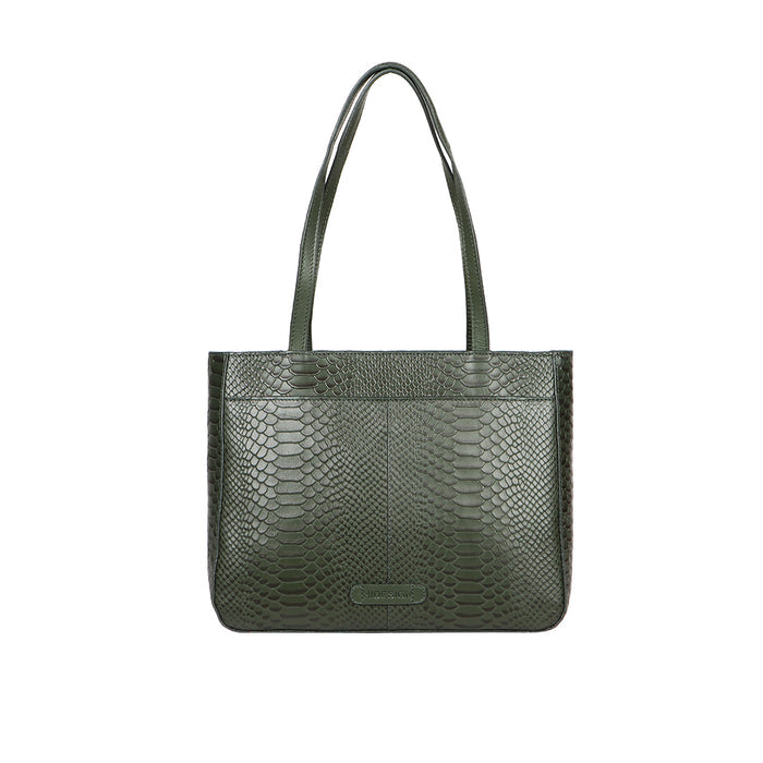 Ee Katniss 02 Green Leather Shoulder Bag