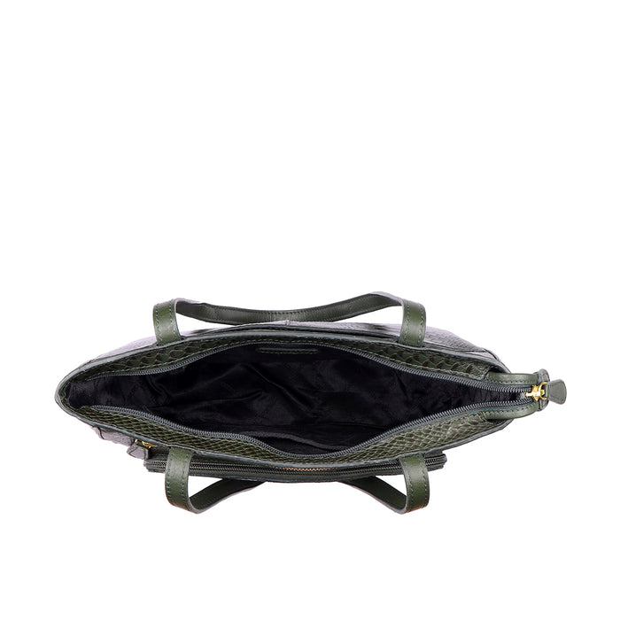 Ee Katniss 02 Green Leather Shoulder Bag