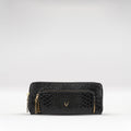 Ee Katniss W1-M Black Leather Zip Around Wallet