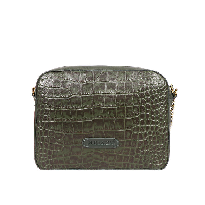Ee Keira 02 Green Leather Sling Bag