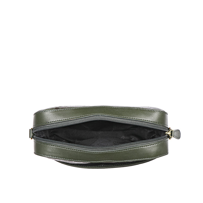 Ee Keira 02 Green Leather Sling Bag