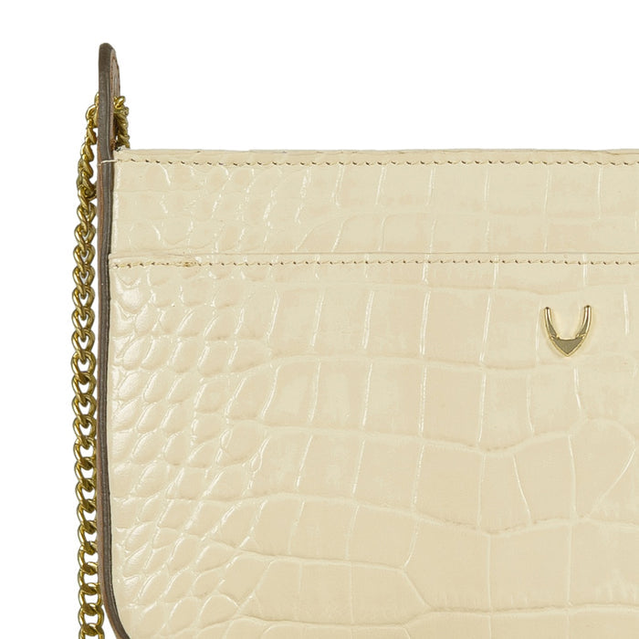 Ee Keira 04-M White Leather Sling Bag