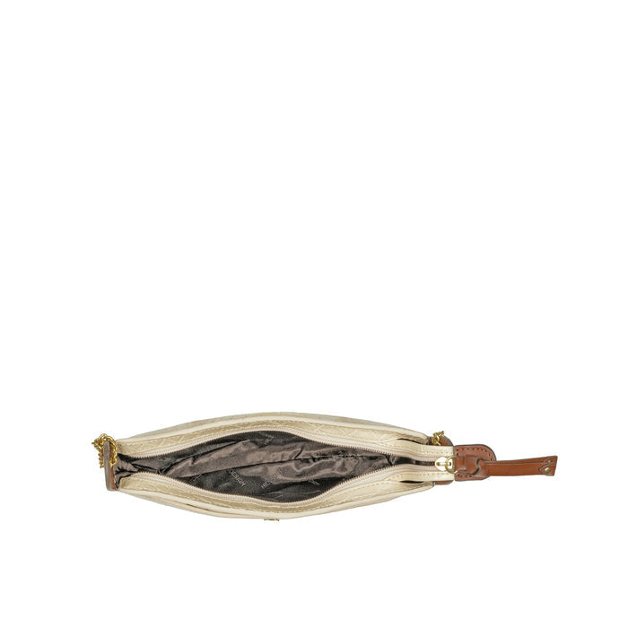 Ee Keira 04-M White Leather Sling Bag