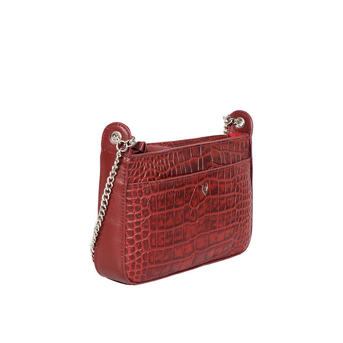 Ee Keira 04 Red Leather Sling Bag