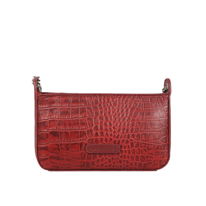 Ee Keira 04 Red Leather Sling Bag