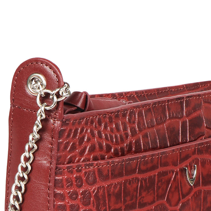 Ee Keira 04 Red Leather Sling Bag