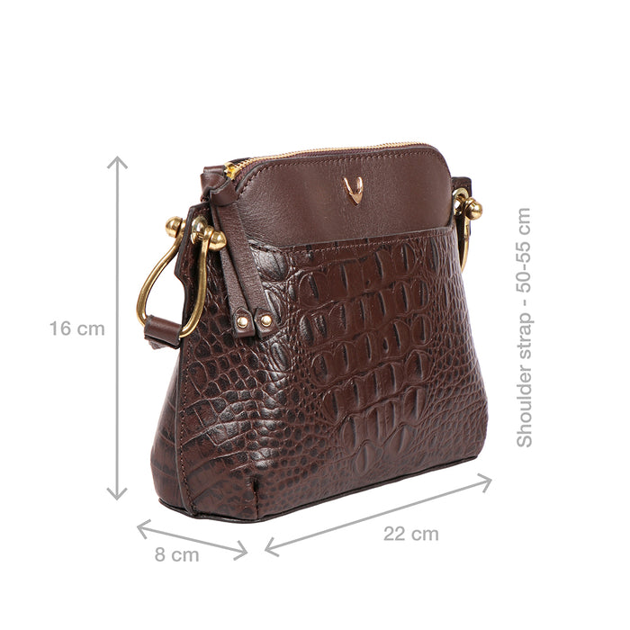 Ee Kelly 02 Brown Leather Sling Bag