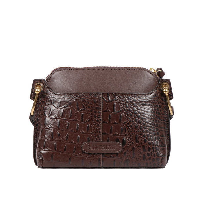 Ee Kelly 02 Brown Leather Sling Bag