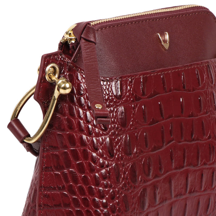 Ee Kelly 02 Red Leather Sling Bag