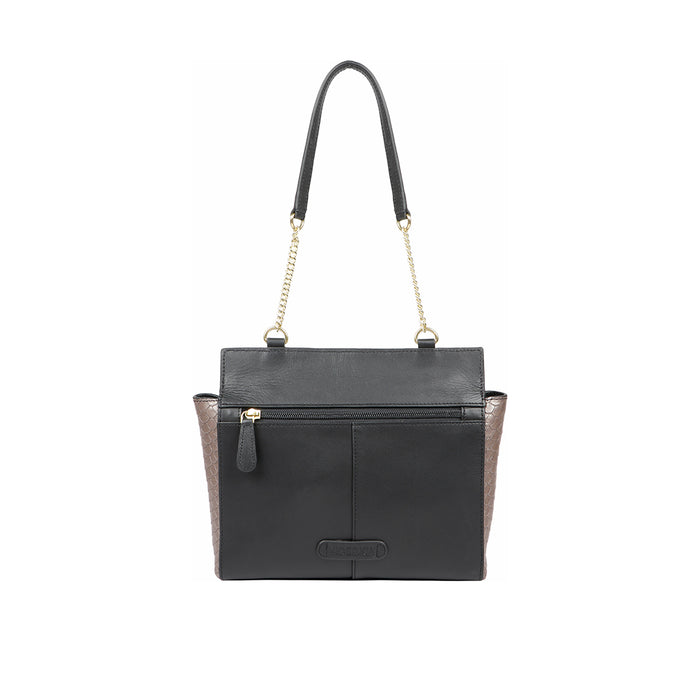 Ee Kuhulu 04 Black Leather Shoulder Bag