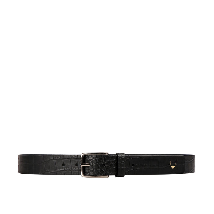 Ee Leanardo Men's Black Non Reversible Leather Belt