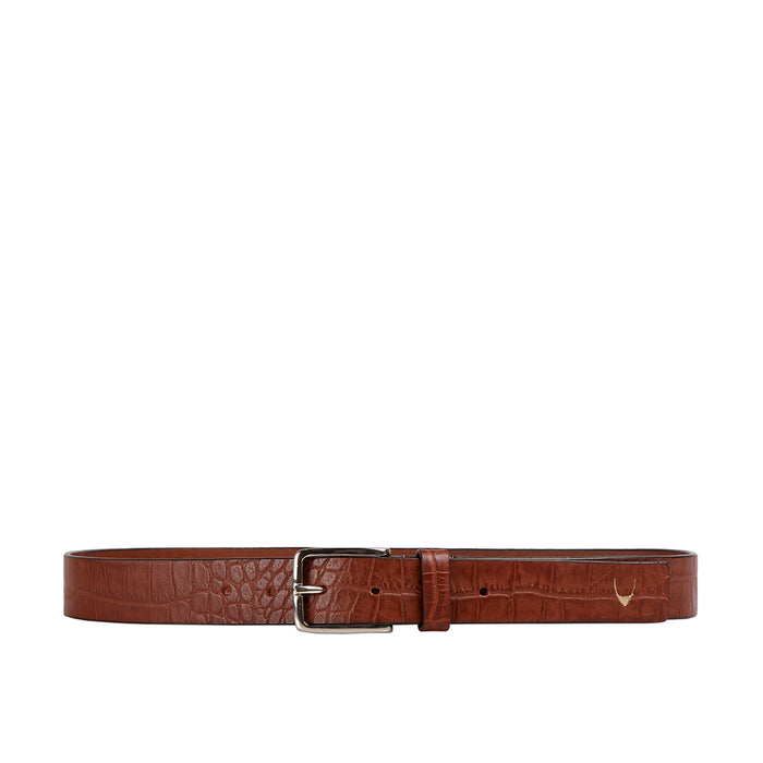 Ee Leanardo Men's Tan Non Reversible Leather Belt
