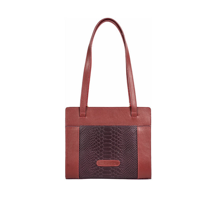 Ee Libra 01 Red Leather Shoulder Bag