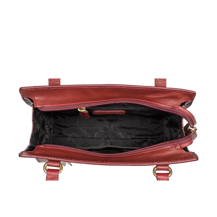 Ee Libra 01 Red Leather Shoulder Bag
