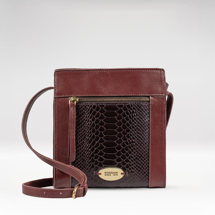 Ee Libra 03 Red Leather Sling Bag