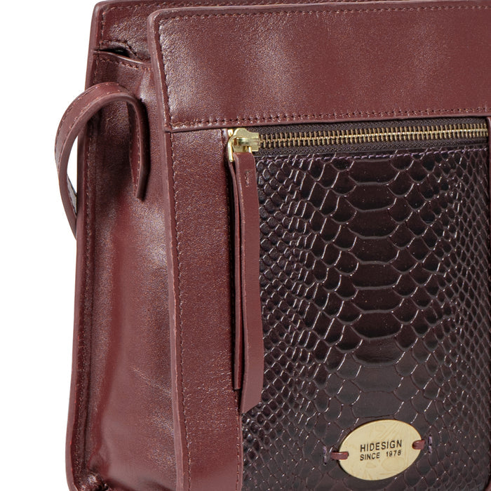 Ee Libra 03 Red Leather Sling Bag