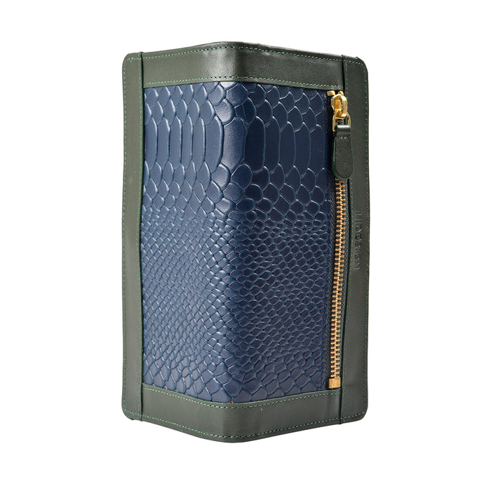 Ee Libra W1  Blue Leather Bi-Fold Wallet