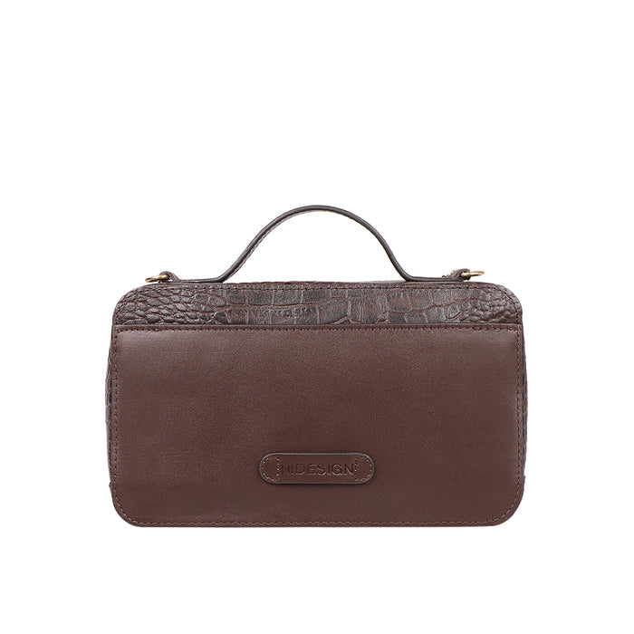 Ee Lilac 02 Brown Leather Sling Bag