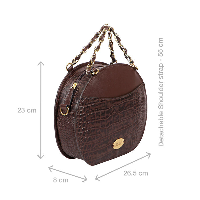 Ee Lilac 03 Brown Leather Satchel