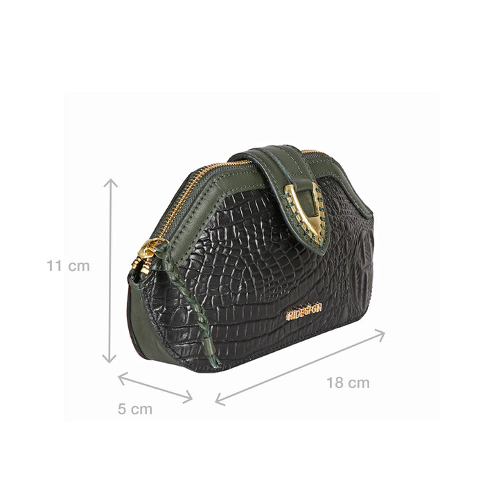 Ee Liya W1-M Black Leather Clutch Wallet