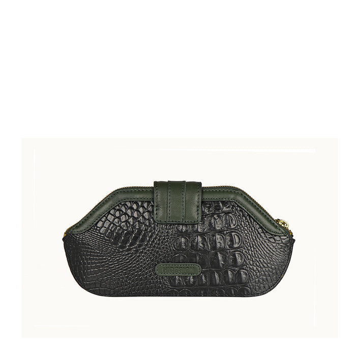 Ee Liya W1-M Black Leather Clutch Wallet