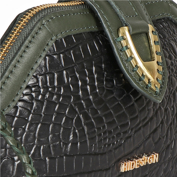Ee Liya W1-M Black Leather Clutch Wallet