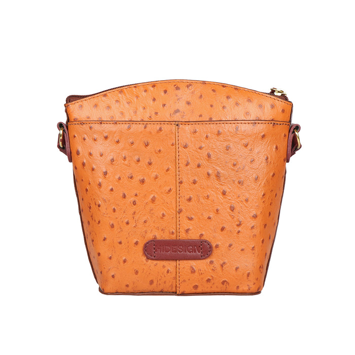 Ee Lotus 01 Tan Leather Sling Bag