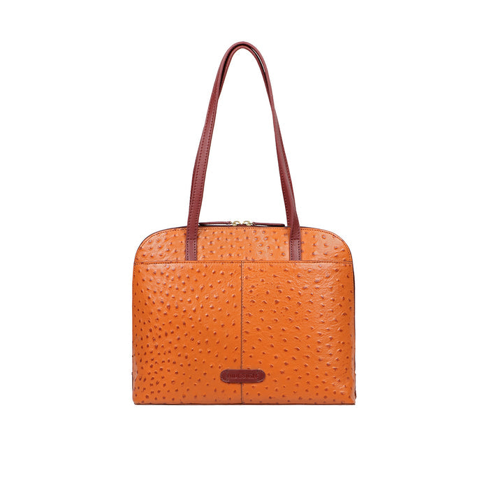 Ee Lotus 03 Tan Leather Shoulder Bag