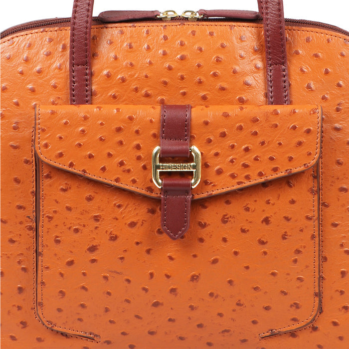 Ee Lotus 03 Tan Leather Shoulder Bag