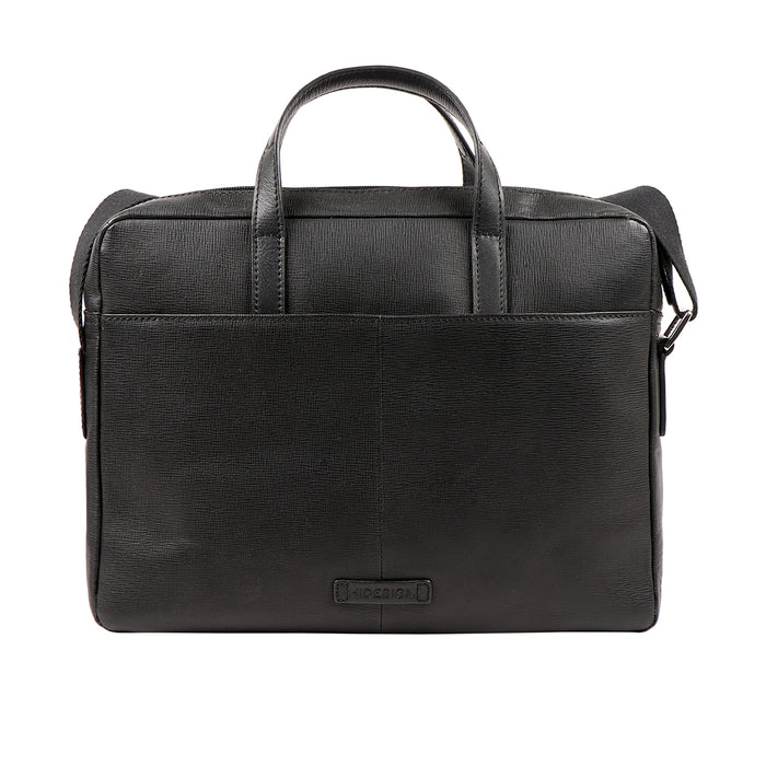 Ee Luka 01 Black Leather  Briefcase