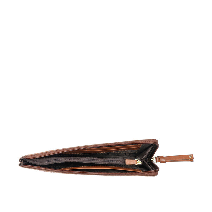 Ee Mackenziew1-M Tan Leather Zip Around Wallet