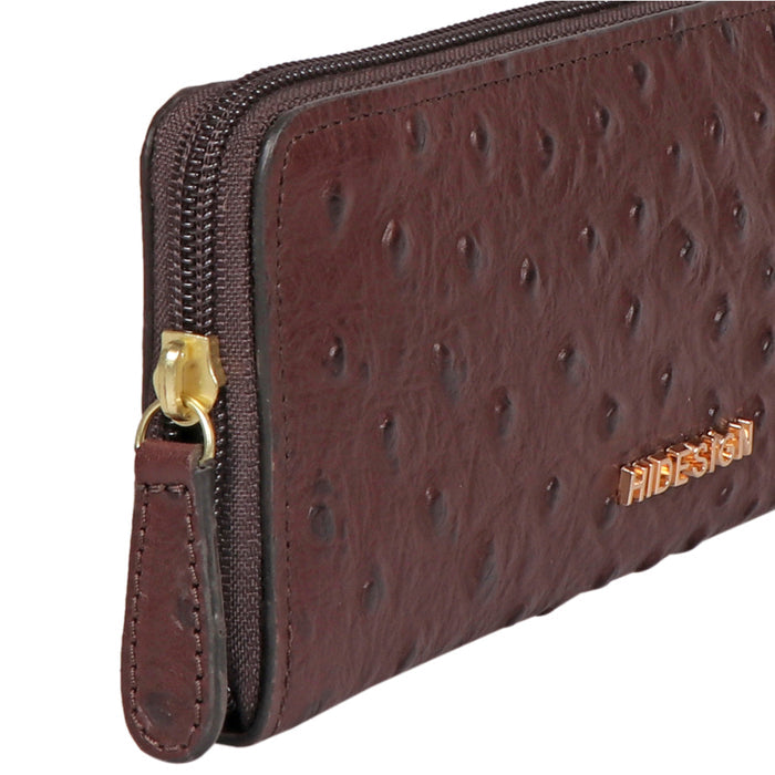 Ee Mackenziew2-M Brown Leather Zip Around Wallet