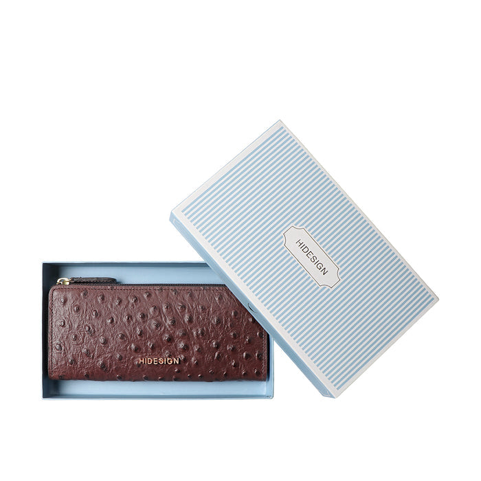 Ee Mackenziew2-M Brown Leather Zip Around Wallet