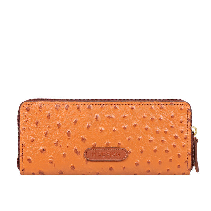 Ee Mackenziew2-M Tan Leather Zip Around Wallet