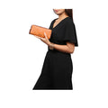 Ee Mackenziew3-M Tan Leather Double Zip Around Wallet