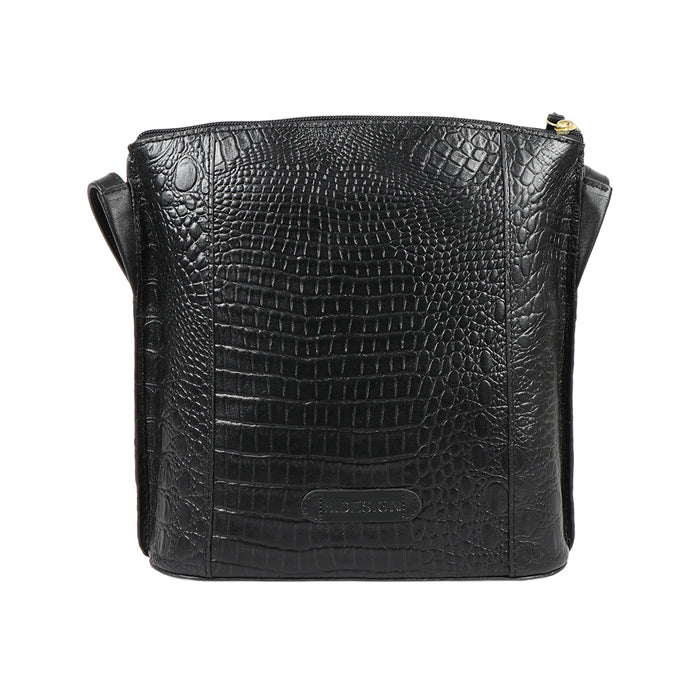 Ee Maple 01 Black Leather Sling Bag
