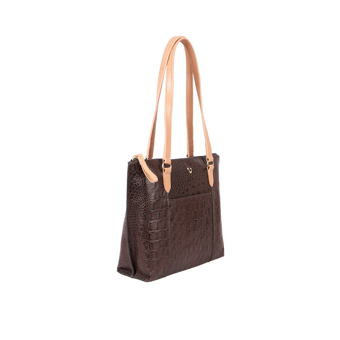 Ee Maple 02 Brown Leather Tote Bag